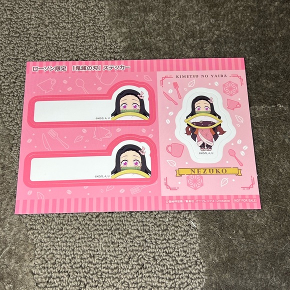 Demon Slayer / Kimetsu no Yaiba x Lawson Promo Sticker Sheets Japan Exclusive - Picture 4 of 9